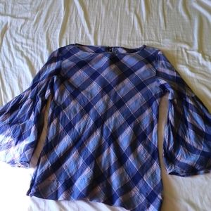 Ralph lauren purple plaid top +2 other tops